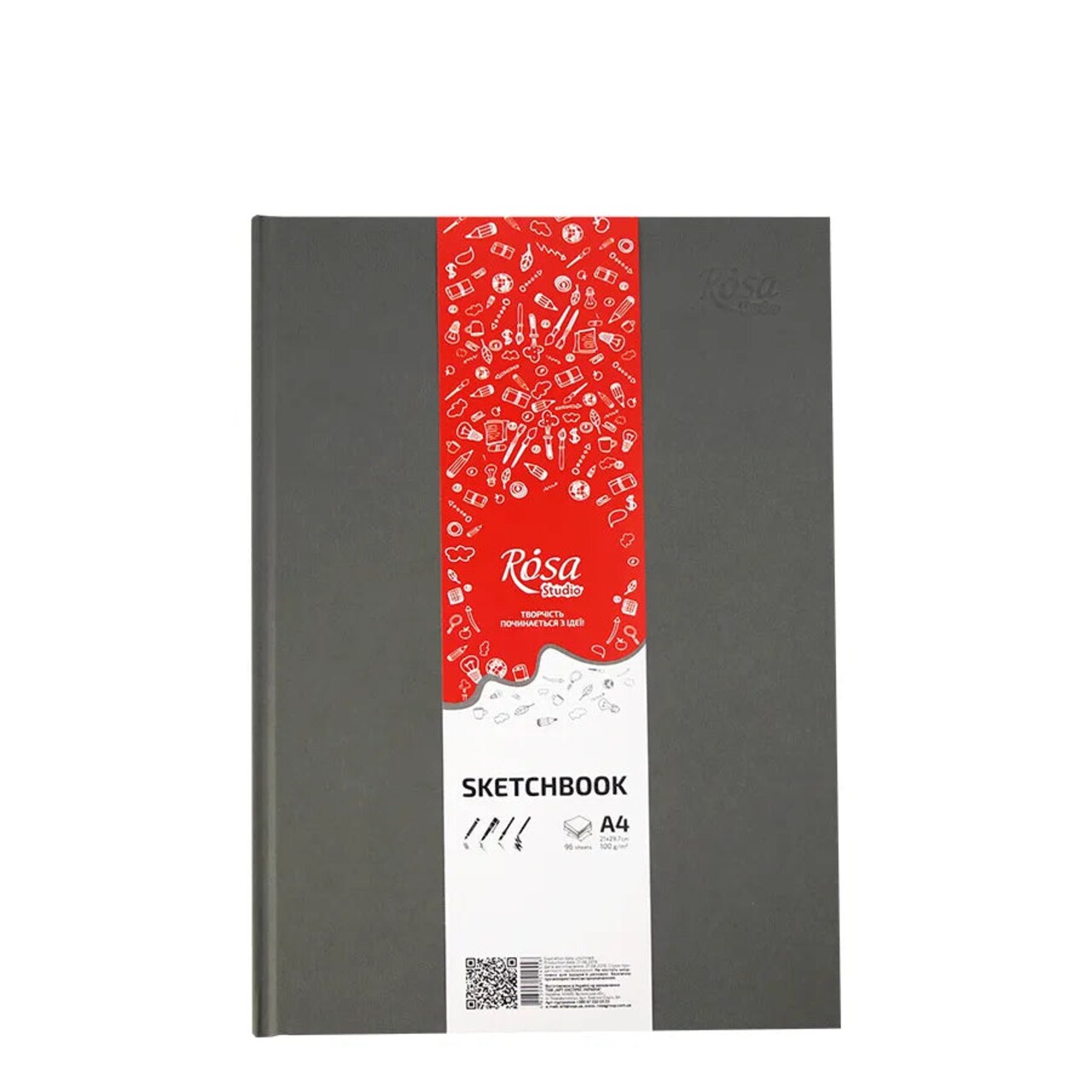 Rosa Studio Sketchbook A4 (8.27*11.69 inches). 8.68 lb/in. 96 page.